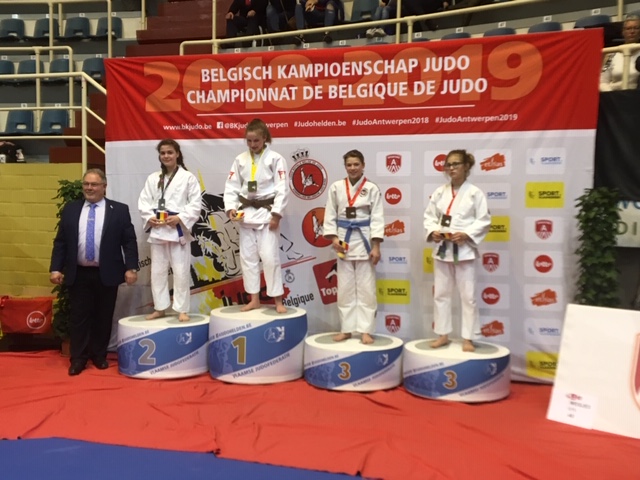 Podium Belgisch Kampioenschap judo 2019 te Antwerpen